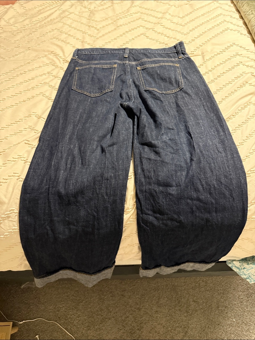 GAP Dark Blue Wide-Leg Jeans - Picture 2 of 3